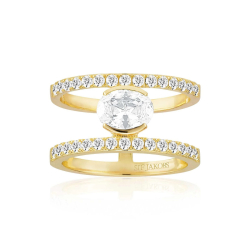 SIF Jakobs Ring SJ-R2358-CZ-YG