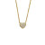 Auranto Collier - Silbercollier Herz gold - M262074