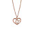 Auranto Collier - Silbercollier Herz rose - M262088