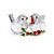 Swarovski Kristall Figuren - Vogelpaar und Beeren - 5701371