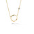 FJF JEWELLERY Halskette - Circle II - FJF0010009YWH