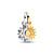 Pandora Charm - Sun and moon - 763585C01
