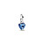 Pandora Charm - Blaues Chakra-Herz - 793042C02