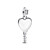 Pandora Charm - Gravierbarer Herz Schlüssel Anhänger - 394353C01