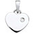 Schneider Basic Anhänger - Silber - Herz Weiß - SK32
