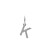XENOX Charm - K Letter - XS10450W/K