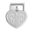 Nomination Classic - Composable Classic Charm - Silber, Zirkonia - Herz mit Tauben - 031710/31
