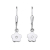 Schneider Basic Ohrringe - Silber - Blume hängend Weiß - SK06