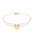 Momentoss Filo Armband - Textil - Hellrosa  - Gold - 21200017