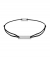 Momentoss Filo Armband - Textil - Schwarz - Silber - Eckig - 21200040