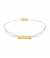 Momentoss Filo Armband - Textil - Hellrosa - Gold - Eckig - 21200056