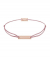 Momentoss Filo Armband - Textil - Rotbraun - Rosé - Eckig - 21200062