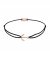 Momentoss Filo Armband - Textil - Schwarz - rosé vergoldet - Anker - 21200195
