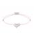 Momentoss Filo Armband - Textil - Babyrosa - rhodiniert - Herz - 21200972