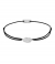 Momentoss Filo Armband - Textil - Schwarz - Silber - Feder - 21201793
