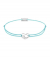 Momentoss Filo Armband - Textil - Blau - Silber rhodiniert - Herzen - 21202027