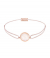 Momentoss Filo Armband - Textil - Hellrosa - Rosenquarz - 21203027
