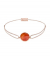 Momentoss Filo Armband - Textil - Beige - Chalcedon Rot - 21203086