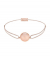 Momentoss Filo Armband - Textil - Beige - Chalcedon Rosa - 21203134