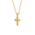 Auranto Collier - Silbercollier Kreuz gold - M262095