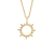 Auranto Collier - Silbercollier Sonne gold - M262104