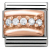 Nomination Anhänger - Composable Classic - 9k Rosegold, Zirkonia - Weiss - 430304/01