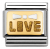 Nomination Classic - Emaille, Gold - Weiße Schleife LOVE - 030280/47