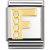 Nomination BIG - BUCHSTABEN Edelstahl, 18K-Gold und Cubic Zirc. (F)