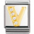 Nomination BIG - BUCHSTABEN Edelstahl, 18K-Gold und Cubic Zirc. (V)