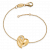 Engelsrufer Armband - Herzflügel - Gold plated - ERB-LILHEARTWING-G