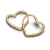 Pandora Ohrringe - Small asymmetric heart - 268307C00