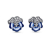 Blaue Stiefmütterchen - 290781C01 Ohrringe von Pandora