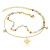 Julie Julsen Fußkette / Fußband - FLOWER-COLOUR BEADS FUßKETTE - JJAC31058G
