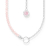 Charmista - Rosenquarz-Beads und Kettengliedern - KE2190-067-9-L45V Halskette von Thomas Sabo