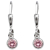 Schneider Basic Ohrringe - Silber - Zirkonia Rosa  - SK01