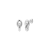 XENOX Ohrstecker - Duo Knot - XS91712