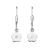 Schneider Basic Ohrringe - Silber - Blume hängend Weiß - SK06