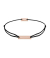 Momentoss Filo Armband - Textil - Schwarz - Rosé - Eckig - 21200063