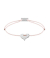 Momentoss Filo Armband - Textil - Hellrosa - rhodiniert - Herz - 21200215
