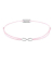 Momentoss Filo Armband - Textil - Rosa - Silber - Infinity - 21201723