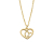 Auranto Collier - Silbercollier Herz gold - M262089