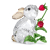 Swarovski Kristall Figuren - Hase mit Himbeeren - 5702437