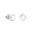Maja Emulto Ohrstecker - White Clover - EL0005.ER.RH.W