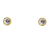 Schneider Basic Ohrstecker - Gold – Kegel mit Zirkon klein – ZS15