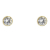 Schneider Basic Ohrstecker - Gold – Zylinder mit Zirkon mittel - ZS10
