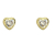 Schneider Basic Ohrstecker - Gold - Herz mit Zirkon - ZS29
