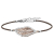 Julie Julsen Armband - Petite Collection - Blatt - Silber, Rose - JJBR10194.2