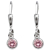 Schneider Basic Ohrringe - Silber - Zirkonia Rosa  - SK01
