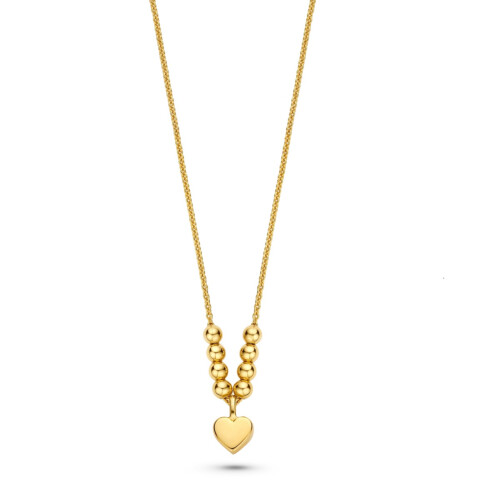 FJF JEWELLERY Halskette - Icon Heart 8 Ball - FJF0010043SYG