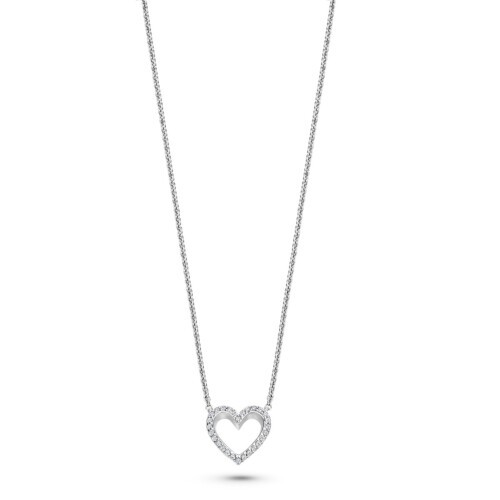 FJF JEWELLERY Halskette - Classic Heart Pavé - FJF0010047SWH